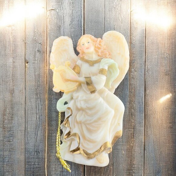 1994 Seraphim Classics Lydia Winged Poet Gymbeline Peacemaker Ornament New Box - Picture 2 of 9